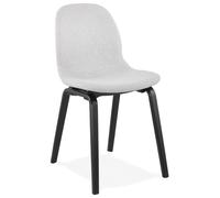 Kokoon® chaise design CAPRI 44,5x52,5x81 cm,textile, gris clair,11,13 kg