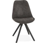 Kokoon® chaise design CHARLIE 48x56x84 cm,textile, gris foncé,11,84 kg