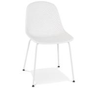 Kokoon® Chaise design MARVIN 58,5x46,5x82,5 cm,plastique / polymère, blanc,6,9 kg