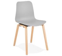 Kokoon® Chaise design MONARK 44,5x52,5x81 cm,plastique / polymère, gris,10,78 kg