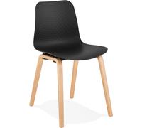Kokoon® Chaise design MONARK 44,5x52,5x81 cm,plastique / polymère, noir,10,78 kg