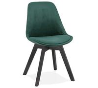 Kokoon® Chaise design PHIL 48x56x85 cm,textile, vert,11,62 kg