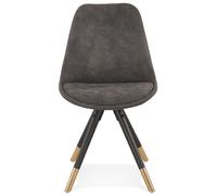Kokoon® chaise design SIDONIE 48x56x83 cm,textile, gris foncé,12,61 kg