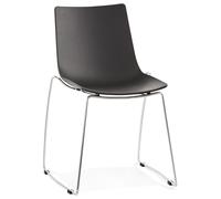 Kokoon® Chaise design TIKADA 54x58x83 cm,plastique / polymère, noir,9,5 kg