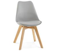 Kokoon® Chaise design TYLIK 48x56x83 cm,plastique / polymère, gris,9 kg