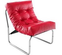 Fauteuil lounge Boudoir rouge