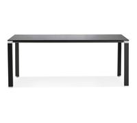 Kokoon Design Table de réunion en verre et métal - Warner - OT01950BLBL
