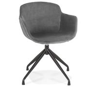 Kokoon® Fauteuil design KRAMPO 59x54x80 cm,Textile, Gris, 8,07 kg