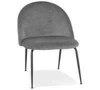 Kokoon® Fauteuil design MAGDA 64x71,5x83 cm,Textile, Gris clair, 9,5 kg