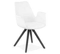Kokoon® Fauteuil design SKANOR 50x58,5x82 cm,plastique / polymère, blanc, 12,73 kg