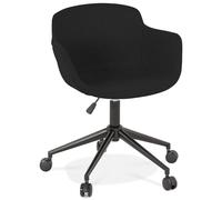 Kokoon® Fauteuil design STAFF 59x54x80 cm,Textile, Noir, 9,5 kg