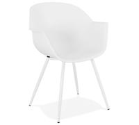 Kokoon® Fauteuil design STILETO 60x60x85 cm,Plastique / polymère, Blanc, 8,58 kg