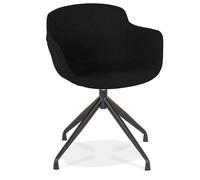 Kokoon® Fauteuil design TORI 59x54x80 cm,Textile, Noir, 8,07 kg