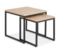 Kokoon® Table basse design GLISS 50x50x45 cm,Bois,Naturel,16,3 kg