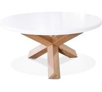 Kokoon® Table basse design LIV 80 COFFEE TABLE 80x80x42 cm,Bois,Blanc,26,4 kg