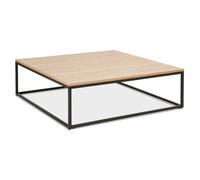 Kokoon® Table basse design PRETTI 110x110x35 cm,bois,naturel,33,22 kg