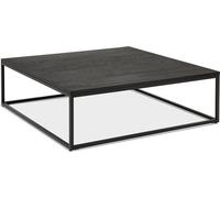 Kokoon® Table basse design PRETTI 110x110x35 cm,bois,noir,33,22 kg