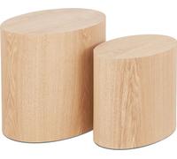 Kokoon® Table basse design TRUNKO 33x40x48 cm,bois,naturel,12,65 kg