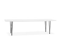 Kokoon® Table de salle à manger DIAMANTO 100x270x73 cm,bois,blanc,81,05 kg
