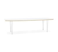 Kokoon® Table de salle à manger GULLIVER 100x170x73 cm,bois,blanc,81,5 kg