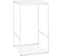 Kokoon® table haute design MILLIE 60x60x102 cm,bois, blanc, 17,8 kg