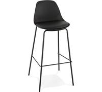 Kokoon® Tabouret de bar design ESCAL 44,5x44,5x95,5 cm,plastique / polymère, noir, 7,2 kg