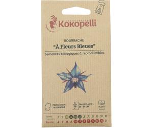 Kokopelli Bourrache Bio à Fleurs Bleues - 200 Graines