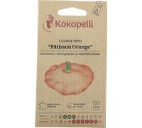 Kokopelli Courge de Jardin Bio "Patisson Orange" - 12 Graines