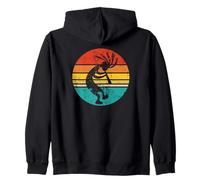 Kokopelli Dansant - Symbole amérindien du sud-Ouest des États-Unis Sweat à Capuche