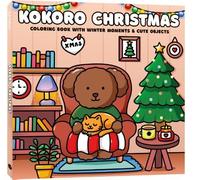Kokoro Christmas: Coloring book with winter moments & cute objects