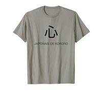 Kokoro Japonais en Noir T-Shirt