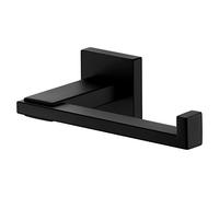 KOKOSIRI B2006BK Porte-rouleau en acier inoxydable pour salle de bain, support mural pour rouleaux de papier toilette, noir