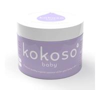 Kokoso Huile de noix de coco bio pour bébé - Huile hydratante 100 % naturelle pour le massage de bébé, peau sèche, sensible et normale de bébé - 70 g