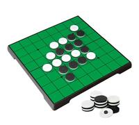 KOKOSUN Reversi (Othello) Jeu de société (24 centimètres), jeu de voyage de stratégie classique pliable magnétique pour enfants et adultes (coin arrondi)