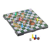 KOKOSUN Snakes and Ladders Ensemble de jeu de société pliable magnétique, jouets amusants pour enfants (coin arrondi-2)
