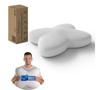 KoKoTex - Oreiller Orthopédique Ergonomique en Mousse à Mémoire de Forme, Soutien Cervical et Nuque, Forme Papillon, Anti-Douleur, Confort Optimal pour Un Sommeil Réparateur, 54x45x13 cm