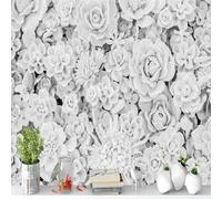 KoKoty Papier Peint Panoramique 3D Soie succulentes de fleurs de diamant-350 x 260 cm-Peinture Murale 3D Tapisserie Photo Poster Tableaux Muraux Salon Chambre Bureau Couloir Mural Décoration