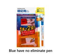 Kokuéquilibre-Ensemble De Stylos Surligneurs,Check Le Memorize,Touriste Tip,Oblique,Fine Learning Memory Pen,Patriforlu Kalem,Destacador Markers - Type Blue And Orange