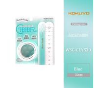 Kokuéquilibre-Règle En Silicone Souple Multifonctionnelle,Règle Droite,Grille Pliante,Bande De Clappage Créative Mignonne - Type Light Blue