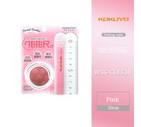 Kokuéquilibre-Règle En Silicone Souple Multifonctionnelle,Règle Droite,Grille Pliante,Bande De Clappage Créative Mignonne - Type Light Pink