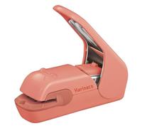 Kokuyo Harinacs SLN-MPH105VP Agrafeuse sans agrafes de bureau et à main, jusqu'à 5 feuilles sans agrafes, agrafeuse compacte sans trou, rose saumon, importation du Japon