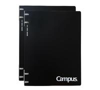 Kokuyo AML-NP704DX2 Lot de 2 classeurs Campus pour Notebook B5 2 x 2 anneaux Noir