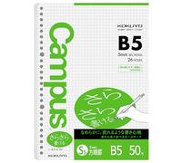 Kokuyo B. Toys – Feuilles B5 837S-5 5 mm quadrillées Blanc 50 feuilles