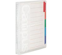 Kokuyo Binder Notebook Classeur B5, 26 Anneaux, Ouverture Switch, Capacité 100 Feuilles, Fabriqué au Japon, Transparent P333NT