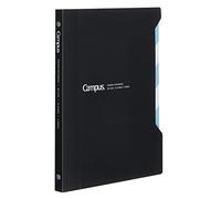 Kokuyo Campus Classeur coulissant avec 5 intercalaires à onglets, type fin, B5, 26 trous, jusqu'à 65 feuilles, noir, importation du Japon (RU-P737D)