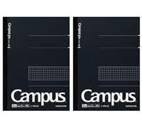 Kokuyo Campus NO-4S5-D Lot de 2 cahiers quadrillés 5 mm Semi-B5 40 feuilles Noir (Import Allemagne)