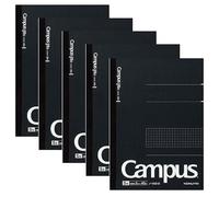 Kokuyo Campus Notes quadrillées semi B5 Bruno -4S5-D [5 carnets]
