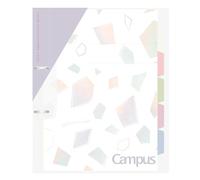 Kokuyo Campus Print Le-PP158-L4V Classeur à 2 trous Format A4 Couleur minérale Violet transparent