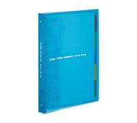 Kokuyo Campus RU-P333NB Classeur de format moyen avec 5 intercalaires, 26 trous, pouvant contenir jusqu'à 100 feuilles B5, bleu