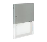 Kokuyo Campus RU-PP158M Classeur à feuilles volantes, A4, 2 trous, jusqu'à 100 feuilles, gris